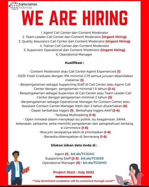 Lowongan Kerja Banyak Posisi Admin Call Center Manager Di