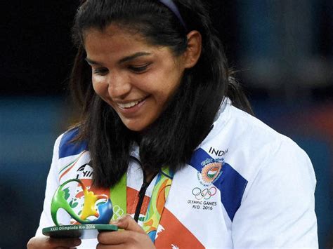 Photos Sakshi Malik Celebrates Her Historic Bronze At Rio Olympics