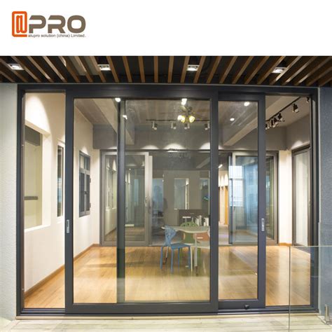 Powder Coated Aluminium Sliding Glass Doors For Construction Buildings