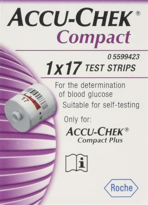 Accu Chek Compact Test Strips Pack Of 17 Eligible For VAT Relief In