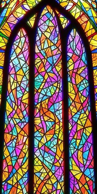 Premium Ai Image Stained Glass Windows Background