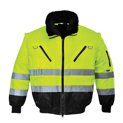 Portwest Hi Vis 3in1 Pilot Jacket Industrial Workwear