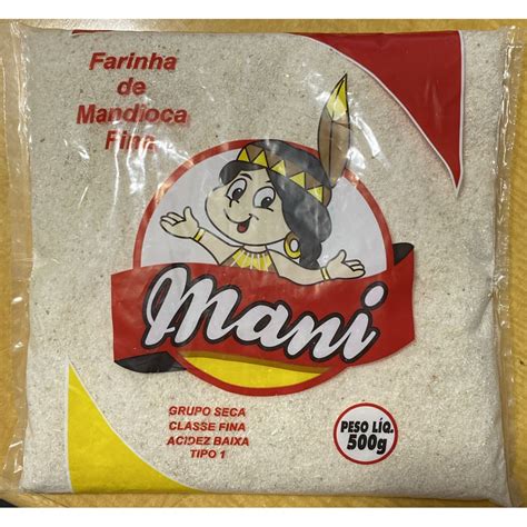 Farinha De Mandioca Fina Tipo Gramas Shopee Brasil