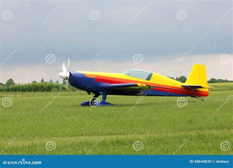 Airplane In Three Colors Stock Photo Image Of Renting 48644830