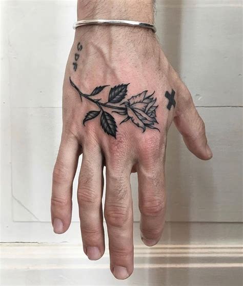 Bodegahighlife Hand Rose By A A Tattooer Hand Tattoos For Guys Hand