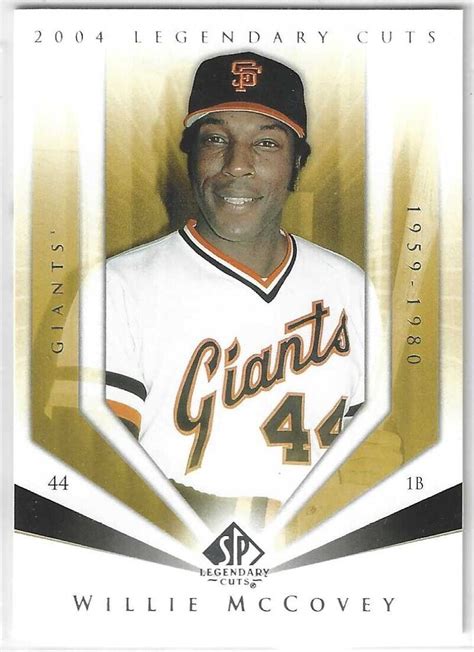 Sp Legendary Cuts Willie Mccovey San Francisco Giants Hof Ebay