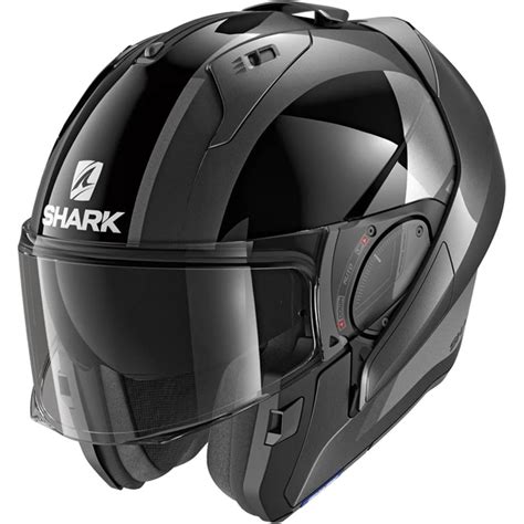 Capacete Shark Evo Es Endless Aka Preto Cinza Brilho Grid Motors