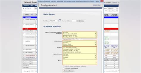 ScheduleAnywhere Online Employee Scheduling Software - An Overview ... 