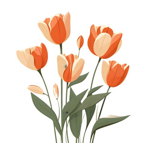 Tulip Illustration Clipart Ai Generative 27575924 Png