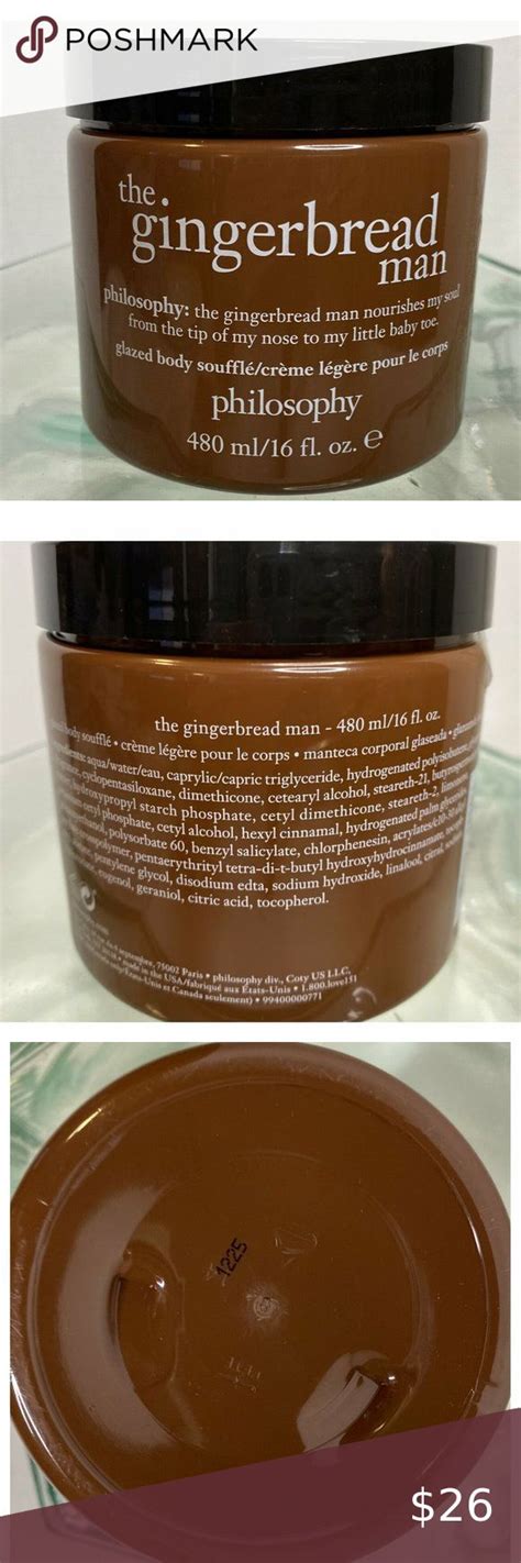 Philosophy The Gingerbread Man Glazed Body Souffle JUMBO 16 Fl Oz New