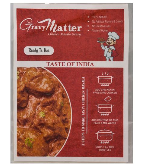 Gravymatter Chicken Masala Gravy Instant Mix Gm Buy Gravymatter