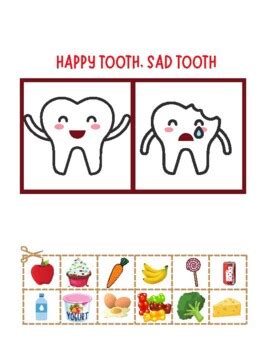 Happy Tooth Sad Tooth Dental Health By Miss Meghan S Learning Services