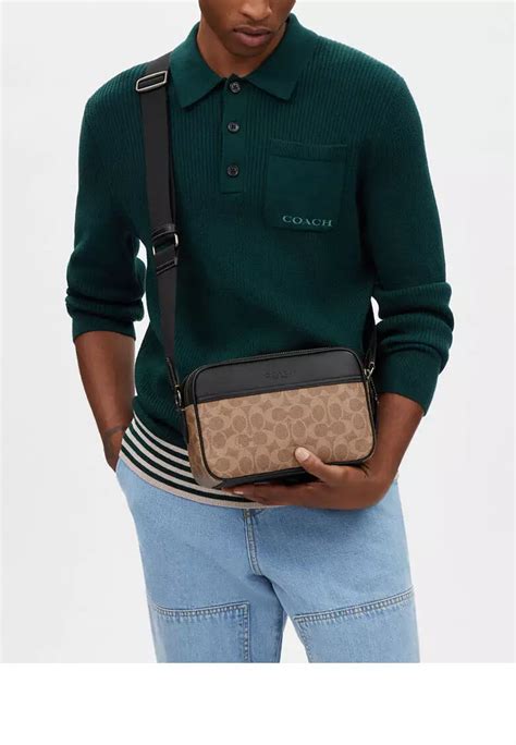Coach Coach Graham Crossbody Bag In Signature Canvas 2024 Buy Coach