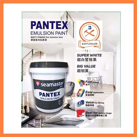 Seamaster Paint Pantex Emulsion Paint 7200 18 Liter White Lazada