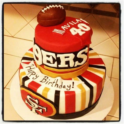 49ers Cake | Boy birthday cake, 49ers cake, Creative cakes