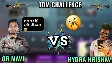 Hydra Hrishav Gaming Vs Or Mavi V Intense Tdm Match In Pubg Mobile