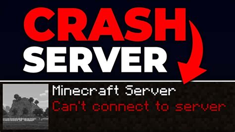 How To Crash Any Online Minecraft Server Pocket Java Youtube