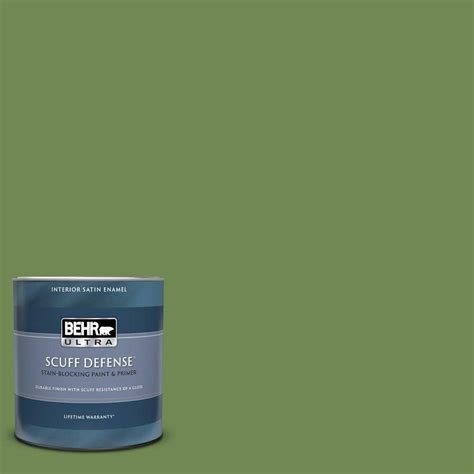 BEHR ULTRA 1 Qt M370 6 Snip Of Parsley Extra Durable Satin Enamel