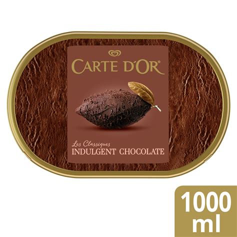 Carte D Or Indulgent Chocolate Ice Cream Tub 1000 Ml Ice Cream Tubs