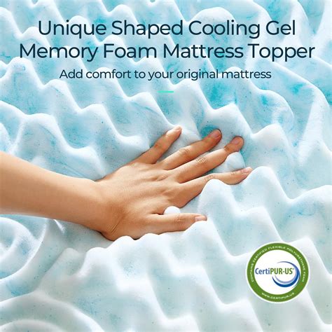 Linsy Living Inch Twin Mattresses Toppers Zone Cooling Gel Infused