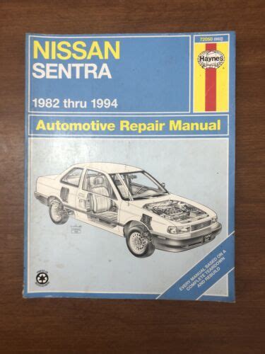 Haynes Nissan Sentra Owners Workshop Auto Repair Service