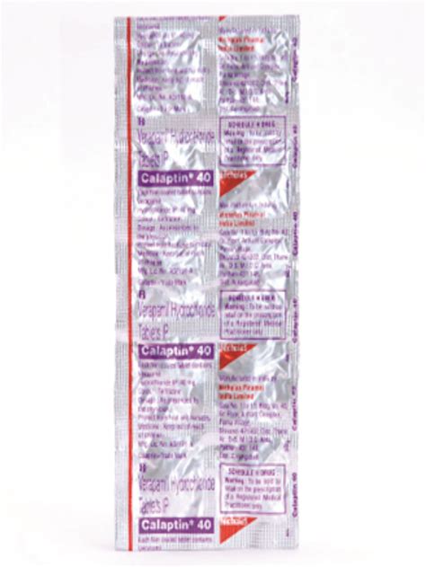 Calaptin 40mg Online Buy At AlldayChemist