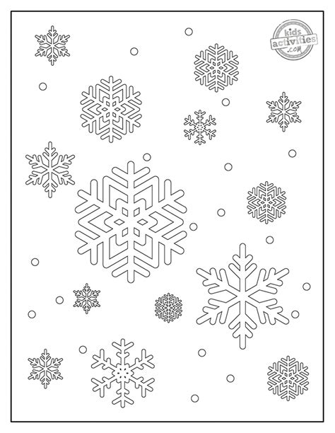 Snowflakes Patterns Coloring Pages