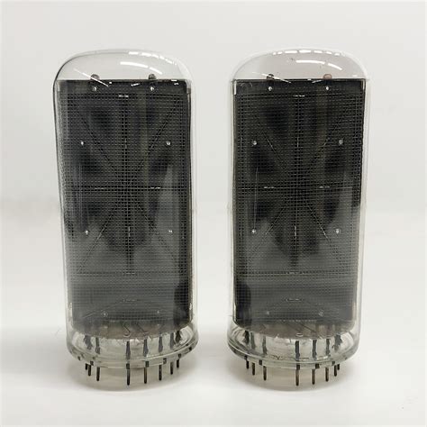 Rare Pair Of Vintage Burroughs B 7971 B7971 Alphanumeric Nixie Tubes W