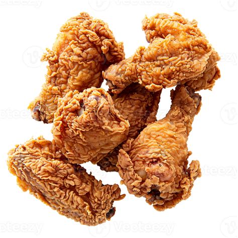 Crispy Fried Chicken Wings And Legs With Isolated 42380746 Png