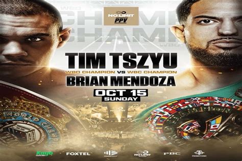 Boxing Tim Tszyu Vs Brian Mendoza Fight Date Stream How To Hot Sex