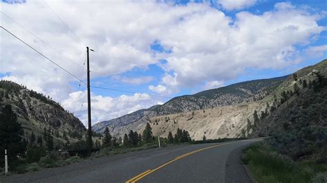 Scenic Drive Along Highway From Merritt To Spences Bridge Bc Canada