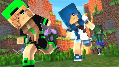 Minecraft O Ataque Das Garotas Zumbis Murder Youtube