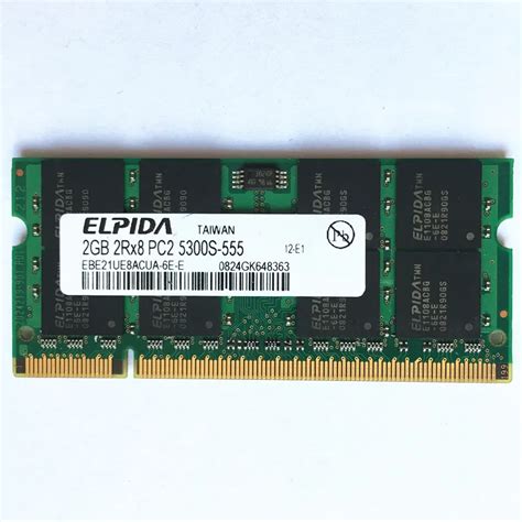 ELPIDA DDR2 RAM 2GB 667MHZ 2GB 2Rx8 PC2 5300S 555 Ddr2 667 2GB