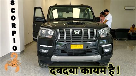 Mahindra Scorpio Classic New Model 2022 Black Color S11 Top Model On