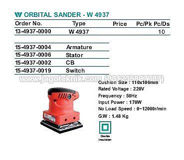 Wipro Sonjack Powertool Mesin Finishing Orbital Sander Wipro