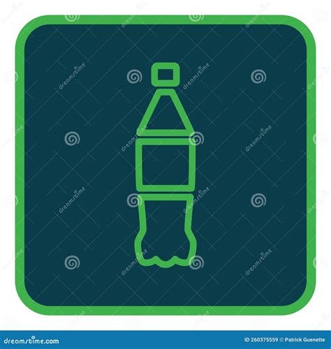 Bottle Of Carbonated Drink Icon Cartoon Vector