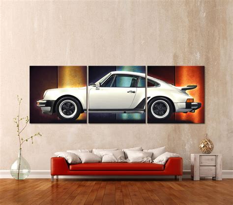 POP ART PORSCHE 911 CARRERA TURBO Leinwand Bild Kunstdruck