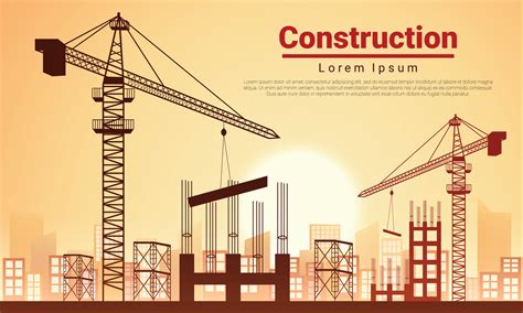 Construction vector background, Ready template for web site 4578607 ...