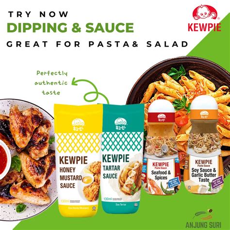 Kewpie Sauce Tartar Honey Mustard Pasta Sauce Soy Garlic Sos Pencicah Dipping Sauce Shopee