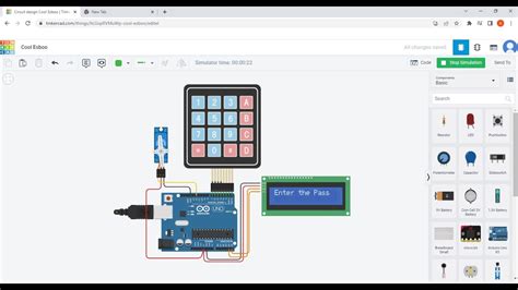 Password Door Lock Arduino Project Using Tinkercad Youtube