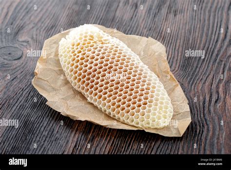 Honey Bee Wax Honeycomb Cells With Sweet Honey Stock Photo Alamy