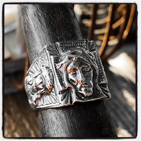 Jesus Christ Ring Crucifix Ring Jesus Ring Christ Ring Etsy