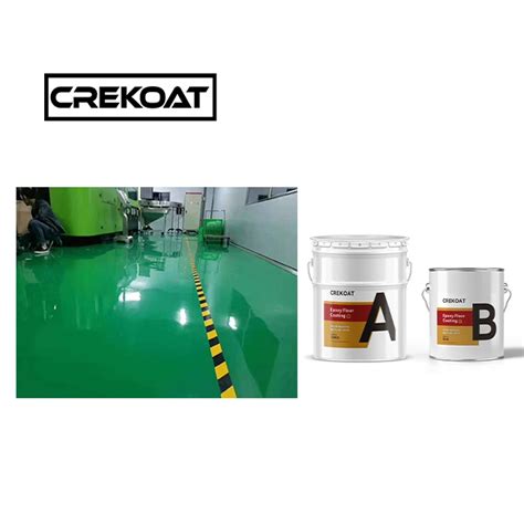 Liquid Gloss High Build Epoxy Floor Paint Two Component Rapid Curing Epoxy Industrial Floor