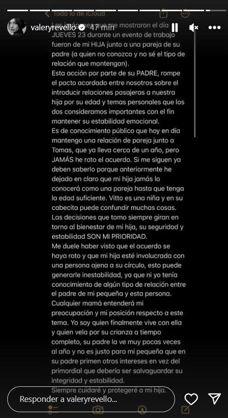 Valery Revello aclara su reacción tras ampay de Sergio Peña Mi hija