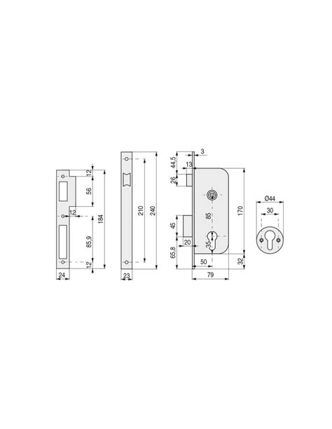 CERRADURA CANTO 2030 50 HL TESA RESBALON PALETON