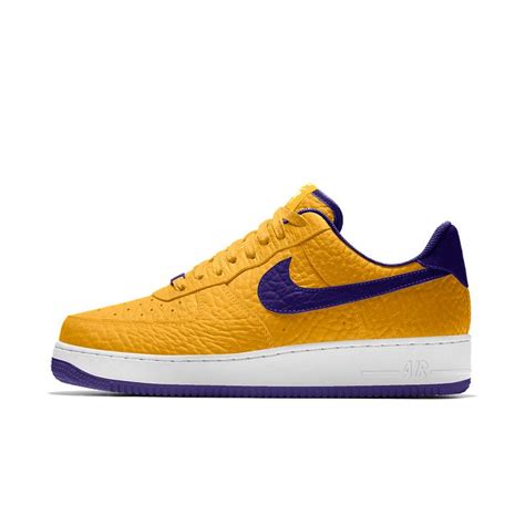 Nike Air Force 1 Low Premium Id Los Angeles Lakers Mens Shoe Size 115 Yellow Nike