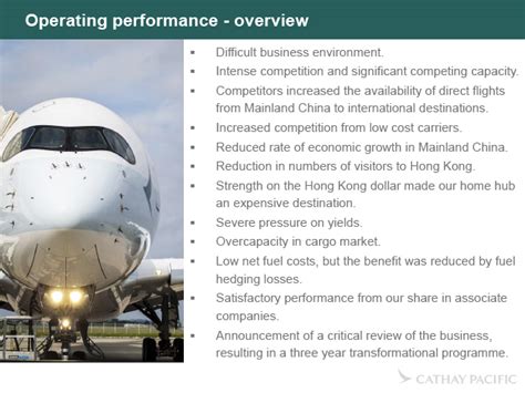 Cathay Pacific Airways Limited Annual Results Analyst Briefing