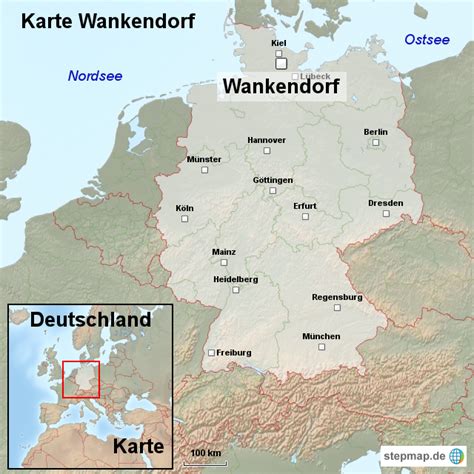 StepMap Karte Wankendorf Landkarte für Deutschland