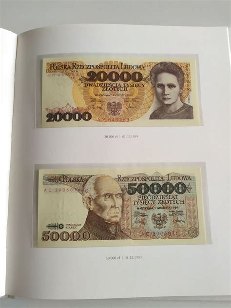 Album NBP Polskie banknoty obiegowe z lat 1975 1996 Dąbrowa Górnicza