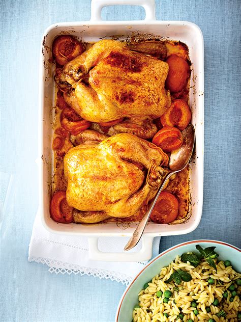 Poulets De Cornouailles Aux Abricots Ch Telaine